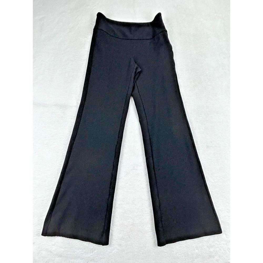 White House Black Market Black High Rise Flare‎ Pants Women 2 Side Zipper